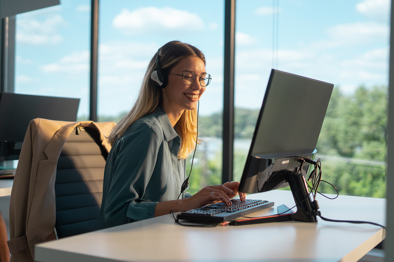 Studente in lezione individuale online